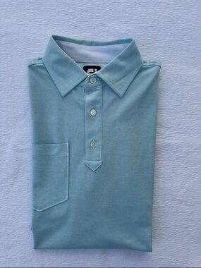 NWOT FootJoy Light Blue Men’s Polo Shirt with Pocket M
